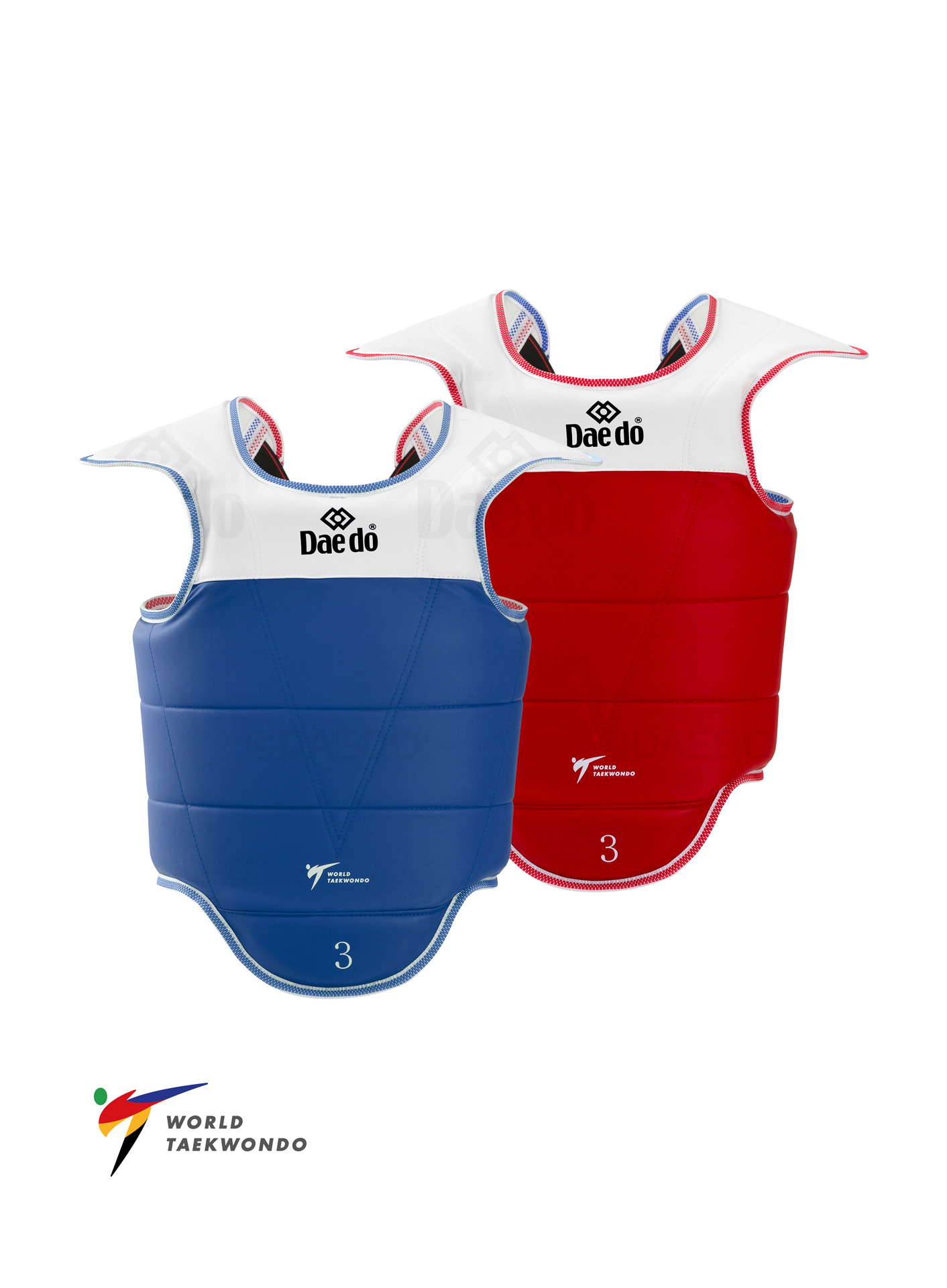 Daedo red and blue body protectors